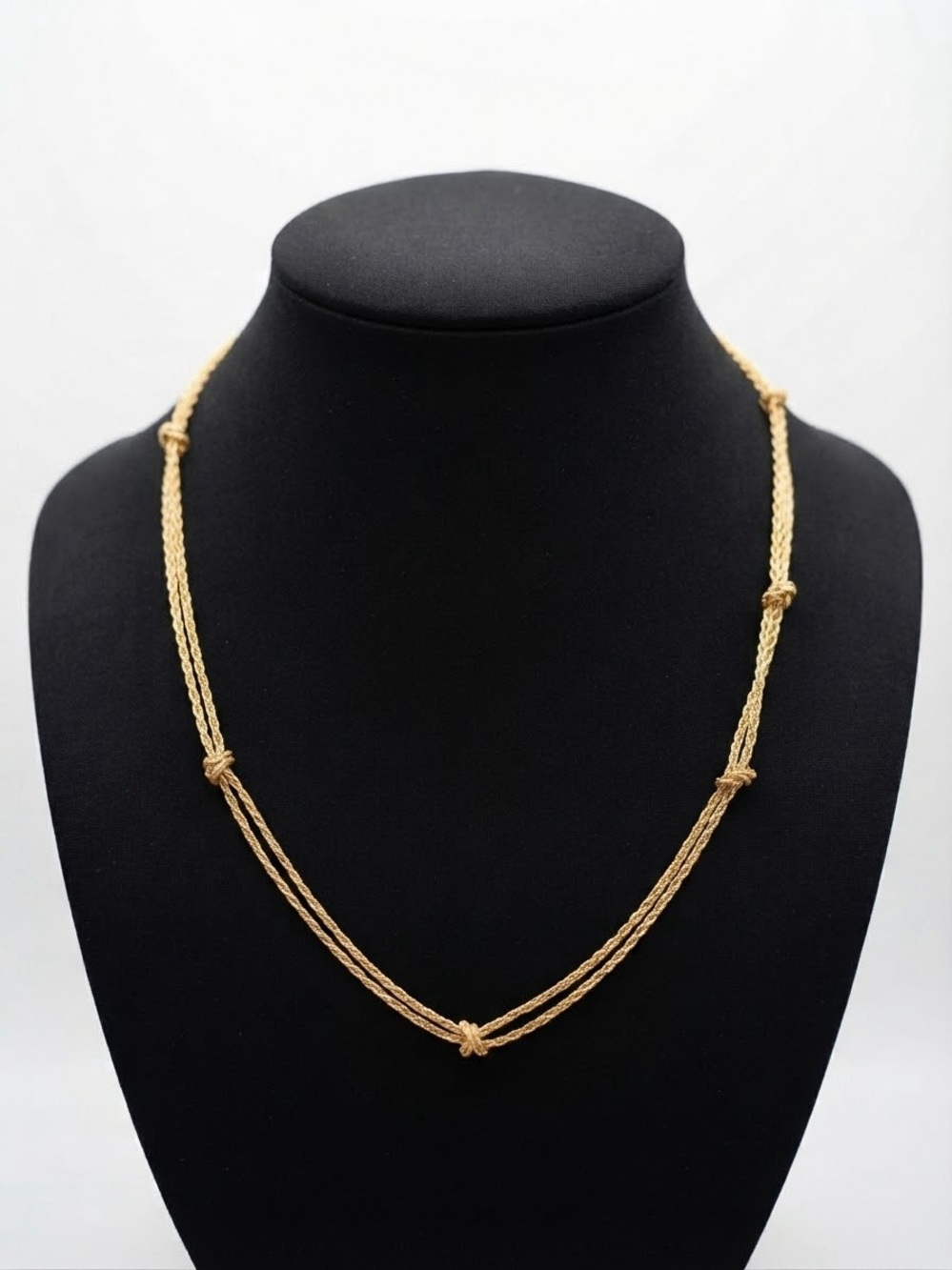 Monet Gold-Tone Multi Strand Knot Necklace